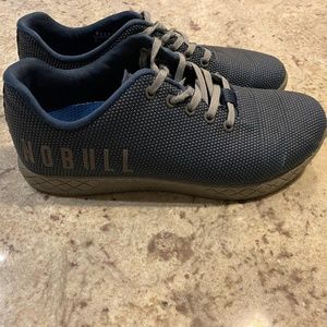 Sz. 10 Mens NoBull SuperFabric Trainers Navy/Gray